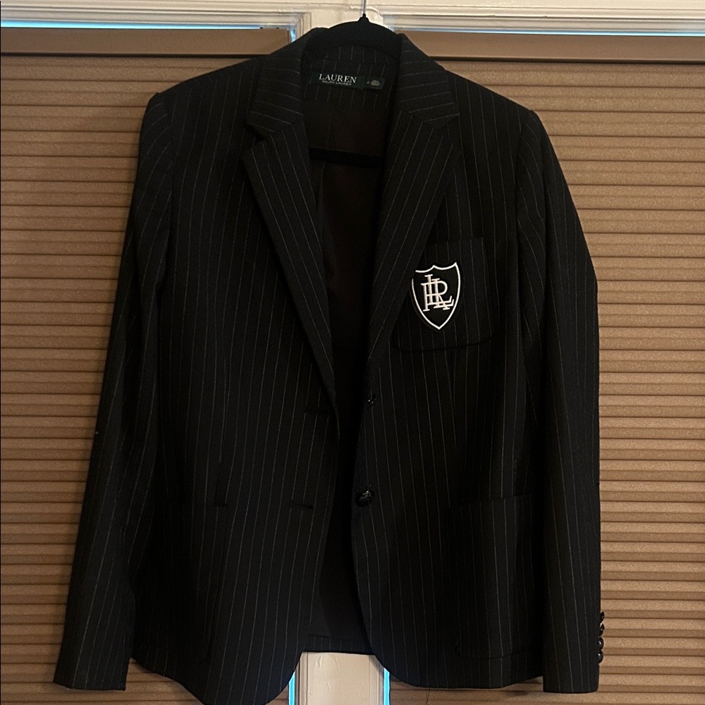 Polo Ralph Lauren Black Pinstripe Blazer